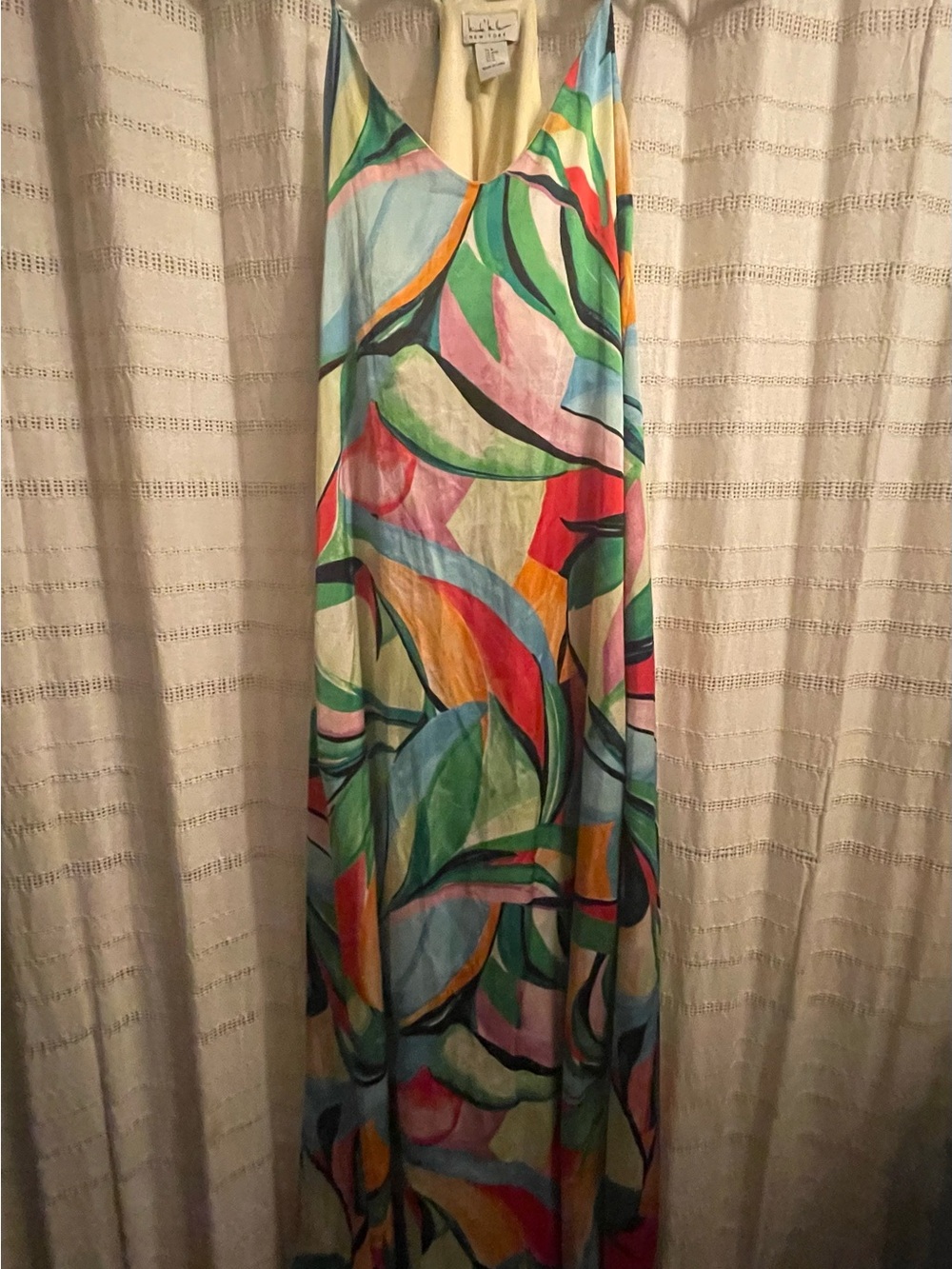 Nicole Miller Colorful Abstract Print Maxi Dress - Multicolor